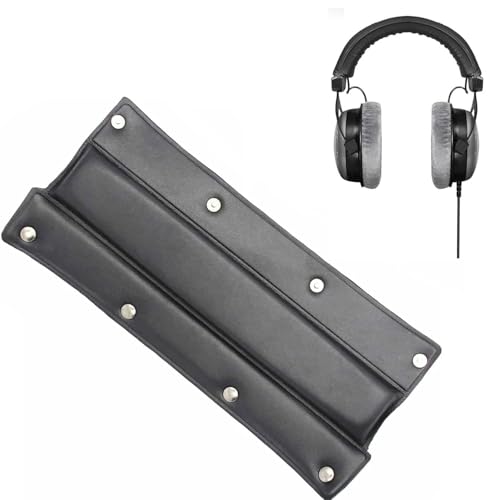 JINJUMEI Ersatz Kopfpolster Knöpfbar für Studio-Kopfhörer Kopfpolster Knöpfbar Hochwertiges Kunstleder Gedächtnisschaum Weiches Eiweißleder Kopfband Kompatibel mit Beyerdynamic DT770 DT880 DT990 PRO JINJUMEI Ersatz Kopfpolster Knöpfbar für Studio-Kopfhörer Kopfpolster Knöpfbar Hochwertiges Kunstleder Gedächtnisschaum Weiches Eiweißleder Kopfband Kompatibel mit Beyerdynamic DT770 DT880 DT990 PRO von JINJUMEI