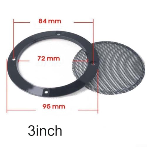 JINSBON Einfach zu installierender Schutzgrill für alle Arten von Lautsprechern, langfristige Haltbarkeit ohne Einbußen bei der Ästhetik (7,6 cm) von JINSBON