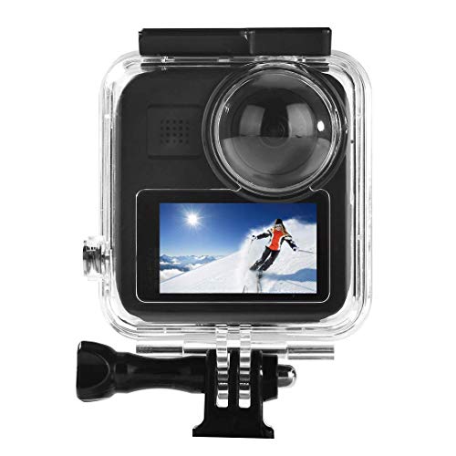 Wasserdichtes Gehäuse für GoPro Max, 45 m Unterwasser-Schutzhülle mit Schnellverschluss-Halterung, Zubehör für Go Pro Max Action Camere (GoPro Max Gehäuse) von JINSERTA