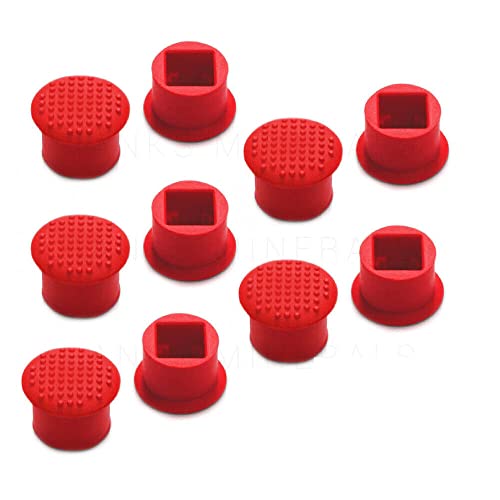 JINTAI TrackPoint Kapseln für Maus mit weichem Zeiger, IBM, für Lenovo ThinkPad T410 R400 T420 T510 T520 X61, Rot, 10 Stück von JINTAI