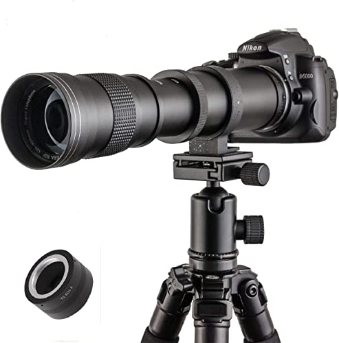 JINTU 420-800mm f/8.3 Handbuch Telefoto Zoom Objektiv Kompatibel mit Canon Digital EOS Rebel EOS-M, EOS M2, M5, M6, M6 Mark II, M10, M50, M50 II, M100, M200 Kameras von JINTU