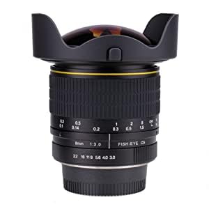 JINTU 8mm F3.0 Fisheye Weitwinkel Kamera Objektiv Makro fotografie für Canon EOS DSLR-Kameras 2000D 4000D 5000D 60D 70D 80D 90D 50D 550D 600D 650D 700D 750D 850D 200D 400D 1000D 1100D 1300D von JINTU