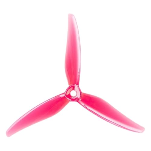5 Farben 3-Blatt/Tri-Blade Propeller Props FPV Brushless Motor Kompatibel for FPV Racing Drone(2Pairs Pink) von JINWPXSR