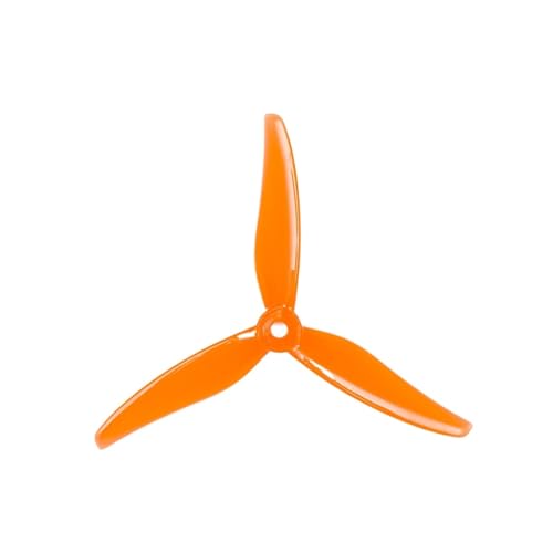 5 Farben 3-Blatt/Tri-Blade Propeller Props FPV Brushless Motor Kompatibel for FPV Racing Drone(2Pairs Tiger Orange) von JINWPXSR