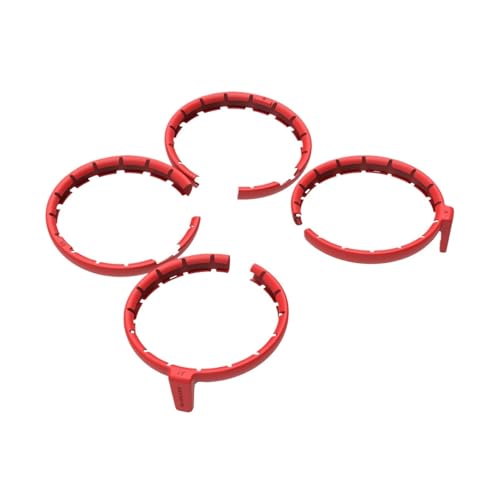 Propellerschutzabdeckung, Flip-Protector, Stoßstangenring, Anti-Drop-Abdeckung, Flip-Antikollision, Kompatibel Mit DJI-Drohnenzubehör(Red) von JINWPXSR