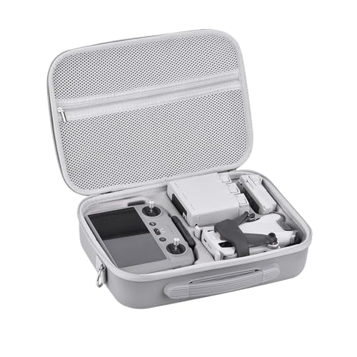 Tragbare Aufbewahrungstasche Aus PU-Leder Mit Großer Kapazität, Kompatibel Mit Dem DJI Mini 4 Pro Fly More Combo Drone RC2 Controller Kit Tragbare Aufbewahrungstasche Aus PU-Leder Mit Großer Kapazität, Kompatibel Mit Dem DJI Mini 4 Pro Fly More Combo Drone RC2 Controller Kit von JINWPXSR