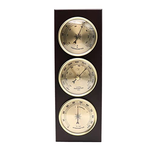 JINYISI Barometer, Thermometer, Hygrometer, Barometer für Zuhause, Barometer, Wetterinstrumente, Wandmontage analoge Wetterstation von JINYISI