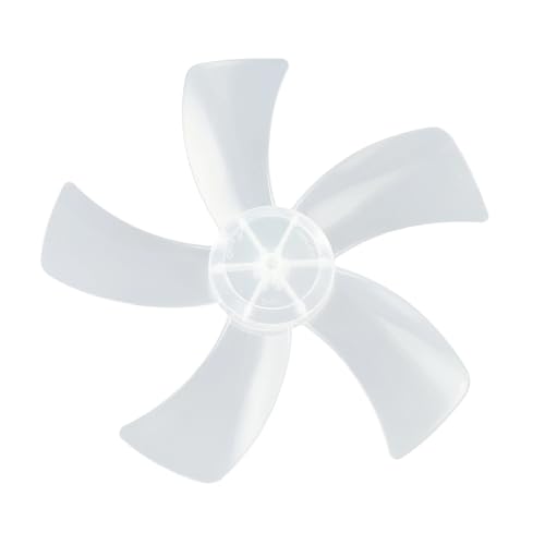 JIOYUNG eufeifeiegds 1 stück 12/16/18 Zoll 5-flügel Kunststoff Elektrische Ventilator Zubehör Haushalt Vertikale Lüfterflügel Tischventilator Mit Mutter Abdeckung wefeiegds(White 12 inch) von JIOYUNG