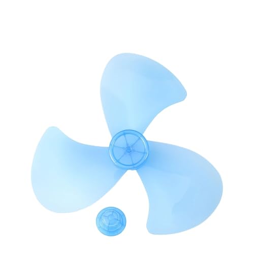 eufeifeiegds 12/14/16/18 Zoll Haushalts-Kunststoff-Lüfterflügel Fünf Blätter mit Mutternabdeckung for Standventilator wefeiegds(16inch Blue) von JIOYUNG