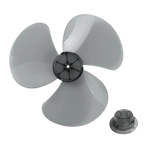 eufeifeiegds 16 Zoll 3-Blätter-Kunststoff-Lüfterflügel Zubehör for elektrische Lüfter Haushalts-Standventilatorflügel Tischventilator mit Mutternabdeckung wefeiegds(Black) von JIOYUNG