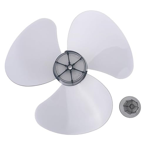 eufeifeiegds 6/12/16 Zoll Haushalts-Kunststoff-Lüfterflügel Fünf Blätter mit Mutternabdeckung for Standventilator wefeiegds(Type 6) von JIOYUNG