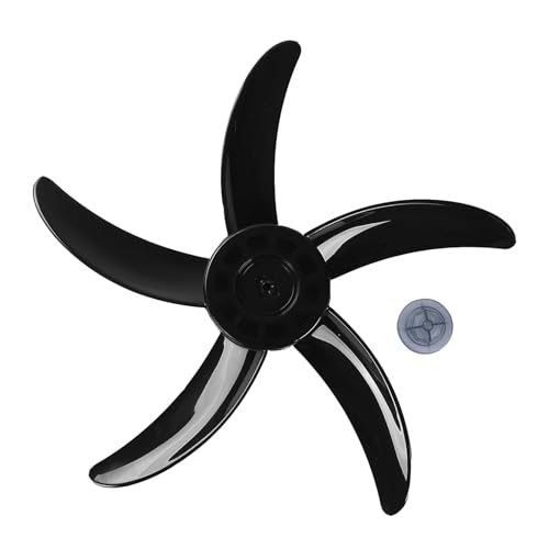 eufeifeiegds Universal-Ventilatorflügel aus Kunststoff mit Mutternabdeckung, Ersatz for Haushaltsventilatoren, Standventilatoren wefeiegds(Black) von JIOYUNG