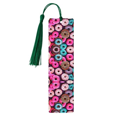 Donut 1 Stück Holz Lesezeichen Geschenk Handwerk Lesezeichen Buchliebhaber Lesezeichen Ideal für Geburtstagsfeier von JIPOFD