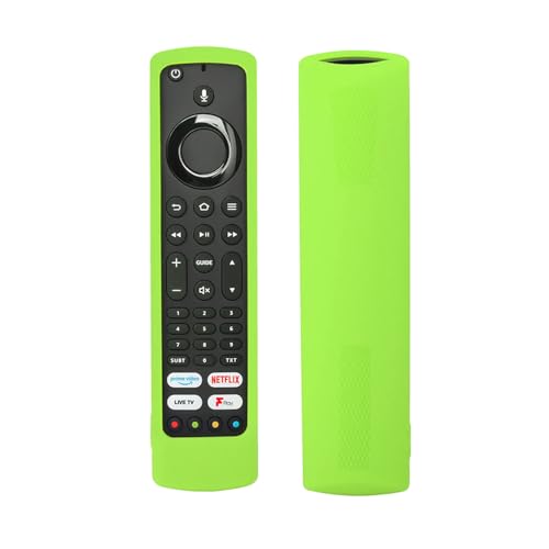 Fernbedienungshülle Kompatibel mit Fire TV Omni/TCL 2022 CF630/YKF494-B203/Xiaomi Fire Smart TV F2/CT-8565/JVC RM-C3253,Silikon-Fernbedienungshülle Stoßfest,Waschbar,mit Schleife (Leuchtendes Grün) Fernbedienungshülle Kompatibel mit Fire TV Omni/TCL 2022 CF630/YKF494-B203/Xiaomi Fire Smart TV F2/CT-8565/JVC RM-C3253,Silikon-Fernbedienungshülle Stoßfest,Waschbar,mit Schleife (Leuchtendes Grün) von JIROAOTIC