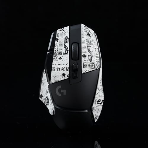 Maus-Griffband, kompatibel mit Logitech G502 X Lightspeed kabellos/kabelgebunden/G502 X Plus Gaming-Maus-Aufkleber, Eidechsenhaut, saugt Schweiß ab, rutschfest, vorgeschnitten von JIROAOTIC