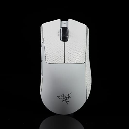 Maus-Griffband, kompatibel mit Razer Deathadder V3 Pro Gaming-Maus, Skate, Eidechsenhaut, rutschfest, saugen Schweiß, vorgeschnittener Aufkleber, Mäuse, Upgrade-Kit für Razer Deathadder V3 Pro von JIROAOTIC