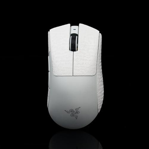 Maus-Griffband, kompatibel mit Razer Deathadder V3 Pro Gaming-Maus, Skate, Eidechsenhaut, rutschfest, saugen Schweiß, vorgeschnittener Aufkleber, Mäuse, Upgrade-Kit für Razer Deathadder V3 Pro von JIROAOTIC