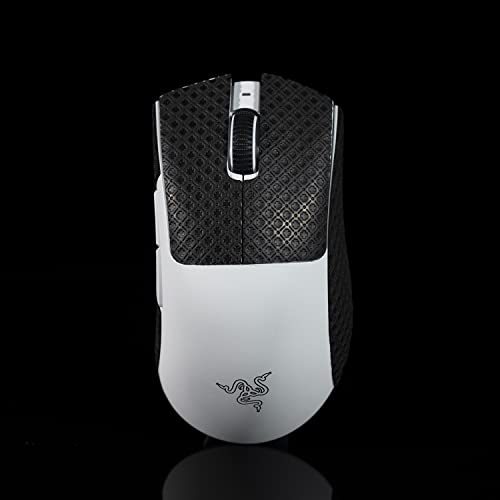 Maus-Griffband, kompatibel mit Razer Deathadder V3 Pro Gaming-Maus, Skate, Eidechsenhaut, rutschfest, saugen Schweiß, vorgeschnittener Aufkleber, Mäuse, Upgrade-Kit für Razer Deathadder V3 Pro von JIROAOTIC