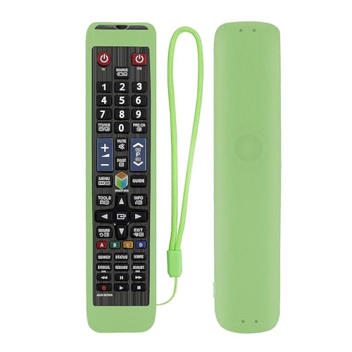 JIROAOTIC Silikonhülle für Samsung-Fernbedienung AA59-00582A AA59-00581A AA59-00580A, Schutzhülle für Samsung Smart TV, LCD, LED, QLED, SUHD, UHD, HDTV, Plasma Curves, 4K, 3D-Fernbedienung von JIROAOTIC