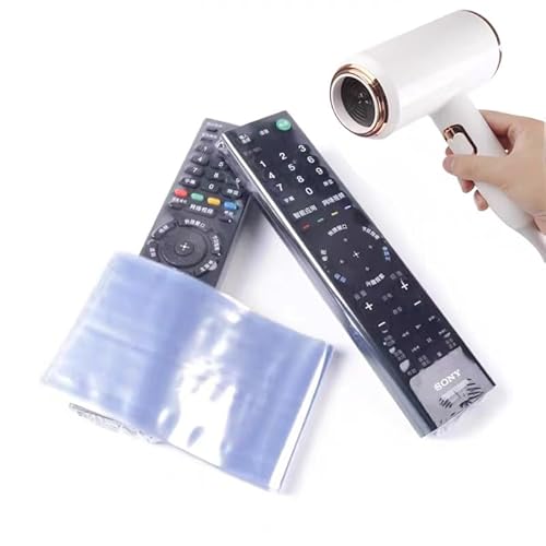 Universal-Fernbedienungsfolie, 10 Stück, wasserdichte Schrumpffolie, Schutzabdeckung für Fernbedienung LG/Samsung/Sony (8 x 25 cm (10 Stück)) von JIROAOTIC