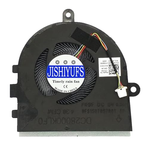 JISHIYUFS CPU + GPU Lüfter für Dell Inspiron 3480 3481 3493 5493, Latitude 3490 E3490 Series Laptop P/N: 0WYGK2 WYGK2 FK5F DFS1507057R0T DC28000KLF0 DC5V 05V .5A von JISHIYUFS