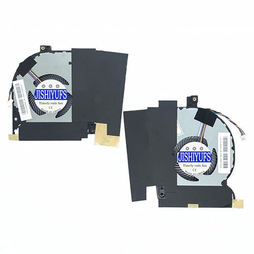 JISHIYUFS Neuer CPU+GPU-Kühler für Dell Alienware M15 R1 AWM17-7219SLV-PUS 2019 Series DFS5K223052830 FLF5 und DFS5K221153710 FLF3 OPDMMO DC5V 0,5A Lüfter von JISHIYUFS