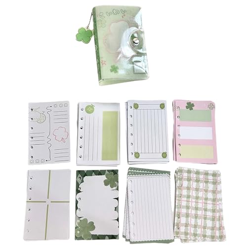 Ein 7-Sticker Organisatoren Binder Notebook Vierblatt Clovers Sticker Book Sammeln Sie Album Aufkleberhalter Halterhalter Organisatoren von JITNGM