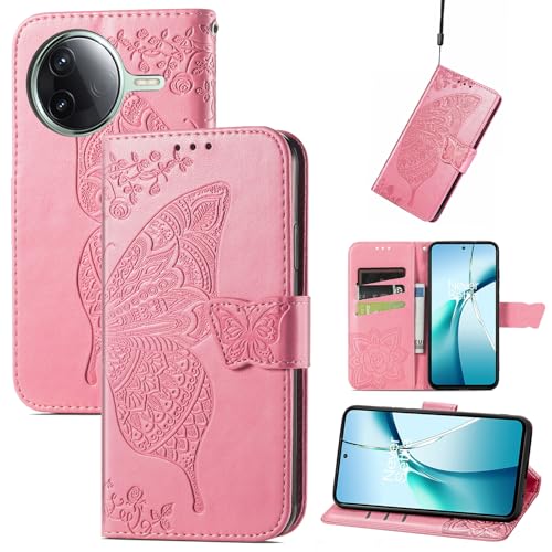 JIUNINE Handyhülle für Xiaomi Poco F7 Pro, Stoßfeste Klapphülle mit Schmetterlingsdesign, Kartenfächer & Standfunktion, Premium PU-Leder Hülle Schutzhülle Klapphülle Handytasche, Rosa JIUNINE Handyhülle für Xiaomi Poco F7 Pro, Stoßfeste Klapphülle mit Schmetterlingsdesign, Kartenfächer & Standfunktion, Premium PU-Leder Hülle Schutzhülle Klapphülle Handytasche, Rosa von JIUNINE