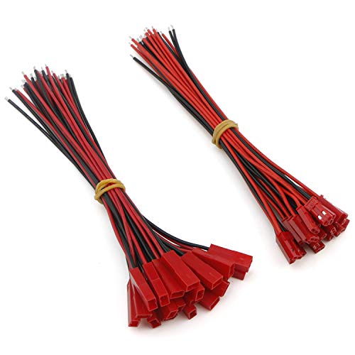 JIUWU JST Silikon-Stecker, 14 cm (5,5 Zoll), 2-polig, männlich, weiblich, JST RCY-Stecker, Kabel für LED von JIUWU
