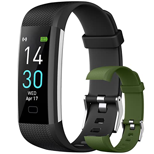 Smart Watch für Herren, Aktivitätstracker Fitness-Tracker mit SpO2 Herzfrequenz Blutdruck Schlafmonitor Weibliche Gesundheit Tracking, Schrittzähler IP68 Wasserdicht Smartwatch für Android iOS von JIWMYIN