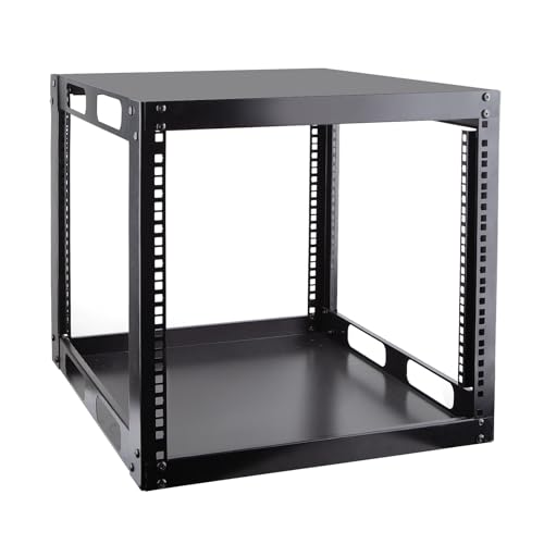 9U Open Frame Netzwerk-Rack, freistehendes Netzwerk-Server-Rack für Server und AV-Geräte von JIZEUO