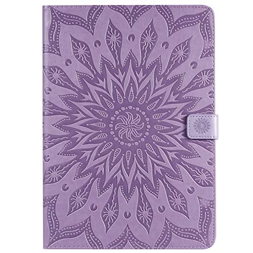 JIan Ying Embossing Case für Samsung Galaxy Tab A 10.1 (2019) SM-T510 SM-T515 Tablet Slim Cover Protector Violet Clair Touresol von JIan Ying