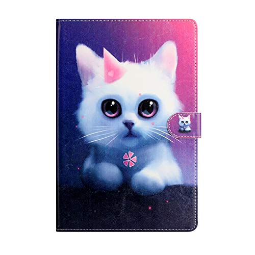 JIan Ying Hülle für Samsung Galaxy Tab A 10.1 (2019) SM-T510 SM-T515 Muster Leichte Schutzhülle Katze von JIan Ying