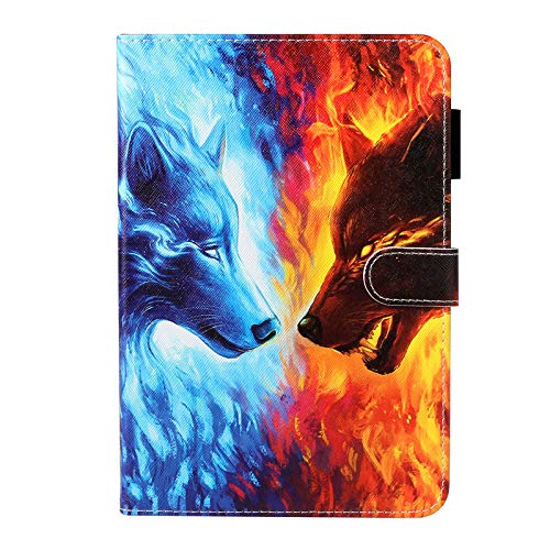 JIan Ying Hülle für Samsung Galaxy Tab A 10.1 (2019) SM-T510 SM-T515 Slim Leicht Schutzhülle Flame Wolf von JIan Ying