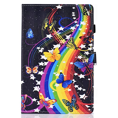 JIan Ying Hülle für Samsung Galaxy Tab A7 10.4 (2020) SM-T500 SM-T505 Mode Leicht Schutzhülle Musik Schmetterling von JIan Ying