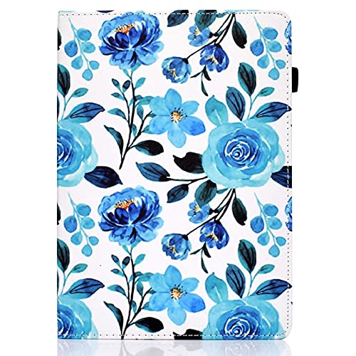 JIan Ying Schutzhülle für Huawei MatePad T 10s / T10s 10,1 Zoll (25,7 cm), dünn, leicht, Peint Protector Cover Blue Roses von JIan Ying