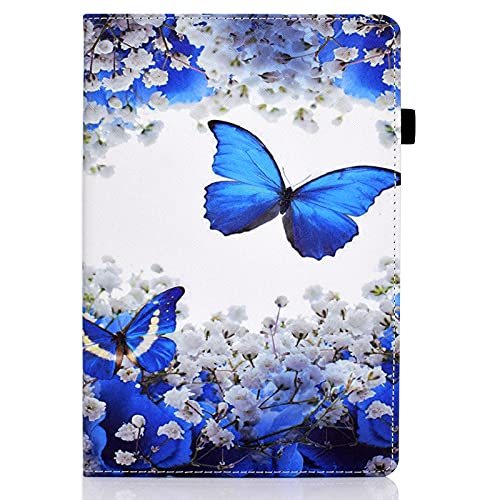 JIan Ying Schutzhülle für Huawei MatePad T 10s / T10s 10.1 Zoll Slim Lightweight Flower Protector Cover Blue Butterfly von JIan Ying