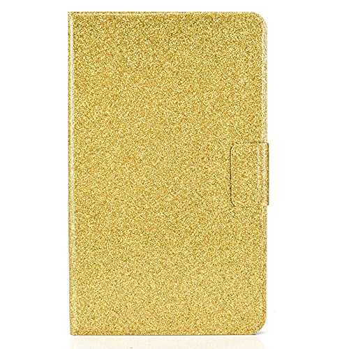 JIan Ying Schutzhülle für Samsung Galaxy Tab A7 Lite SM-T220 SM-T225 Tablet, schmal, einfarbig, goldfarben glitzernd von JIan Ying