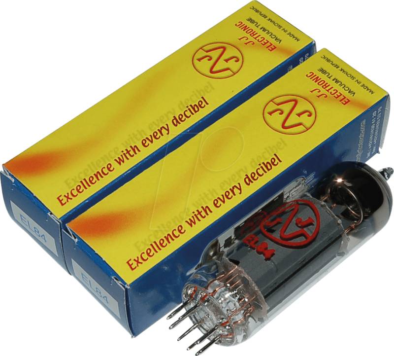 TUBE EL84JJ X2 - Elektronenröhre, Leistungsröhre, Noval, 9-pol, matched Pair von JJ ELECTRONIC