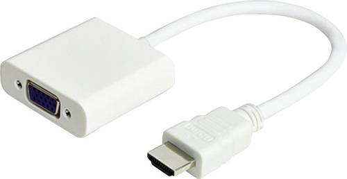 JJ JouJye 2240 HDMI / VGA Adapter [1x HDMI-Stecker - 1x VGA-Buchse] Weiß 16.00cm von JJ JouJye