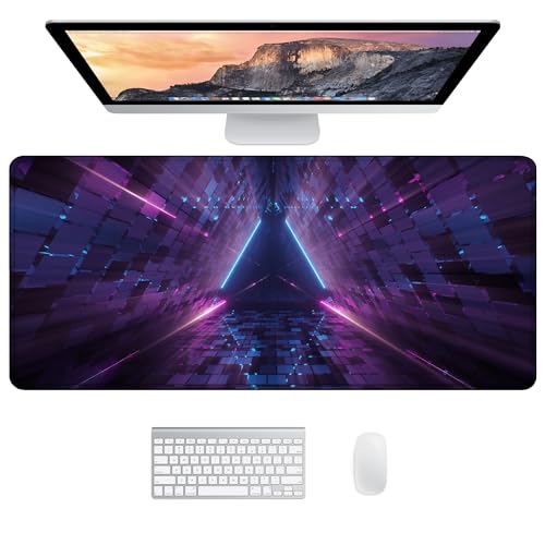 JJ PRIME - Schreibtischunterlage XXL | Mauspad Gaming Mousepad XXL | Großes Mauspad XXL Gaming Deko | Desk Mat Gaming Mauspad Gaming XXL Laptop Unterlage Desk Pad - Mauspad 900x400 mm (Neon B) von JJ PRIME