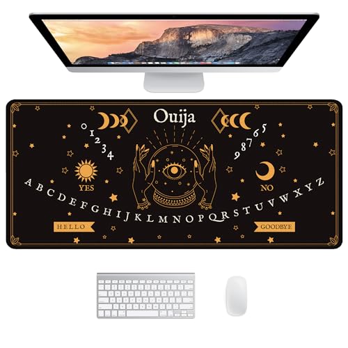 JJ PRIME - Schreibtischunterlage XXL | Mauspad Gaming Mousepad XXL | Großes Mauspad XXL Gaming Deko | Desk Mat Gaming Mauspad Gaming XXL Laptop Unterlage Desk Pad - Mauspad 900x400 mm (Ouija) von JJ PRIME