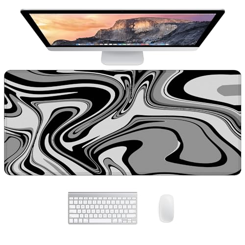 JJ PRIME - Schreibtischunterlage XXL Mauspad Gaming | Schreibtischunterlage Groß Maus Pad | Großes Mauspad XXL Gaming | Laptop Unterlage Schreibtisch Matte - Mousepad 900x400 mm (Flüssigkeit) von JJ PRIME