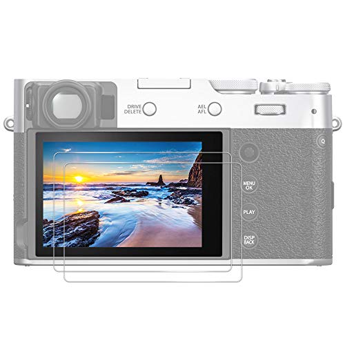 JJC 2 Stück Panzerglas Schutzfolie für Fujifilm X-S20 X-S10 Digitalkamera Displayschutzfolie Ultradünn HD Hohe Härte Bruchsicher Blasenfrei von JJC