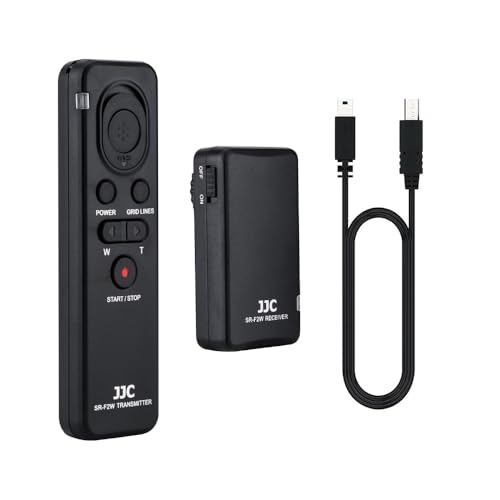 JJC 2.4G 100M Wireless Empfänger und Fernbedienung Commander Kit für Sony Alpha/Cyber-Shot Kameras und Handycam Camcorder mit Multi-Terminal – Ersetzt Sony RMT-VP1K und RM-VPR1 von JJC
