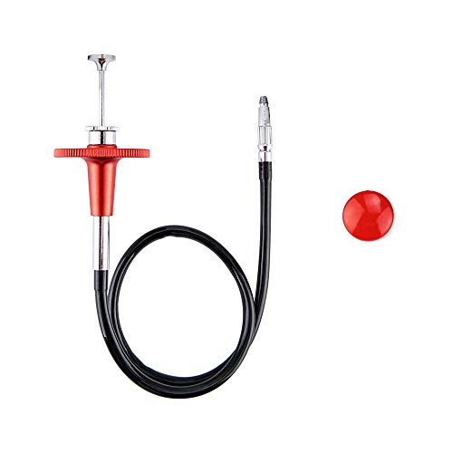 JJC 40CM Red Mechanische Sperren Kamera Fernauslöser Kabel mit Rotem Konvexem Oberflächen Weichem Freigabeknopf Satz von JJC