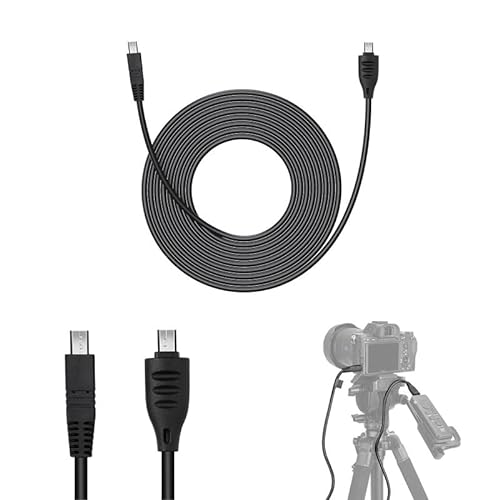 JJC 5M Dedicated Verbindungskabel Kabel für JJC SR-F2 TP-F2 TP-F2K TPR-M1 TPR-U1 Fernbedienung, PVC Multi-Terminal Kabel kompatibel mit Sony Kamera/Camcorder mit Multi-Terminal Anschluss von JJC