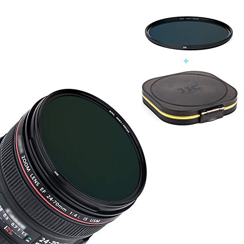 JJC 72 mm ND64 6 Stop Graufilter Neutral Density Filter für Nikon Z 24-70 mm F4 für Sony E PZ 18-105 mm F4 G Objektiv und andere Objektive mit 72 mm Filtergewinde von JJC