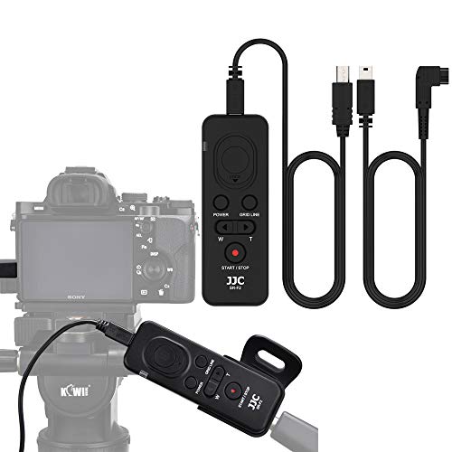 JJC 8-in-1 Video Fernauslöser Multi-Terminal Kabel-Fernbedienung für Sony FDR- AX33 AX53 PJ410 CX405 CX900 & a6600 a6100 a6500 a1 a7R V a7 IV A9 II RX100 VII a7R IV A7 Kamera Ersetzen Sony RM-VPR1 von JJC