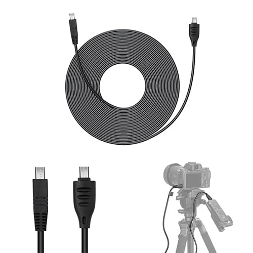 JJC 8M Dedicated Verbindungskabel Kabel für JJC SR-F2 TP-F2 TP-F2K TPR-M1 TPR-U1 Fernbedienung, PVC Multi-Terminal Kabel kompatibel mit Sony Kamera/Camcorder mit Multi-Terminal Anschluss von JJC